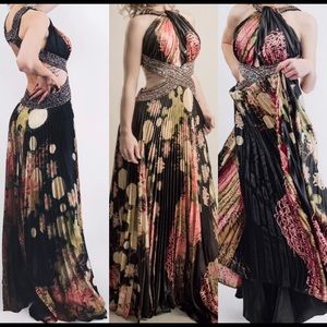 Unique satin Formal dress